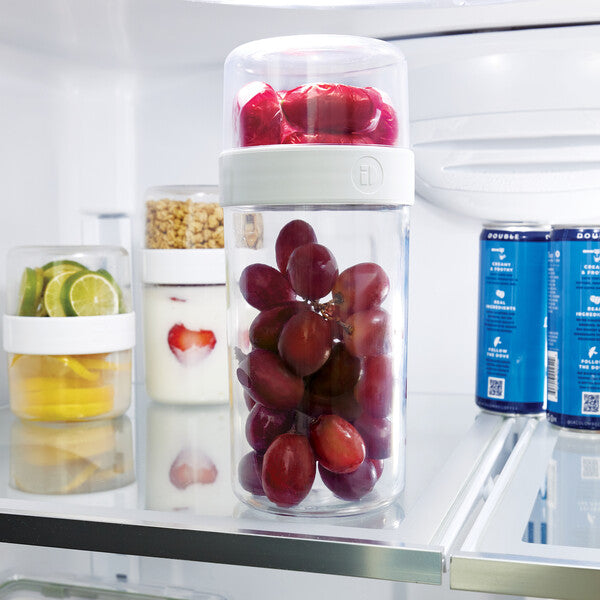 Fresh Stack n' Snack Food Storage Containers - Airtight BPA-Free Plastic Containers for Meal Prep, Leftovers & Snacks (Various Sizes) - Perfect for Kitchen, Office & On-the-Go Organization