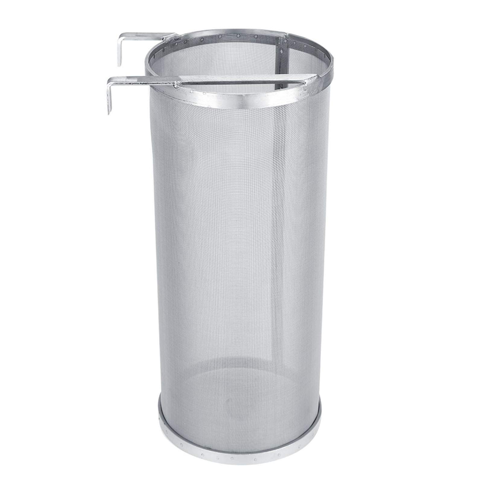 Kuuleyn 300 Micron Stainless Steel Brew Filter with Hook - Home Brewing Beer Hop Mesh Strainer for DIY Craft Beer Making | Perfect for Homebrew Kettles, Fermenters & Wort Filtering