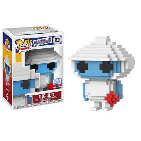 8 Bit Pop! Vinyl Figure Dig Dug - NYCC 2017 Exclusive Collectible - Perfect for Gaming Room Decor & Retro Video Game Fans