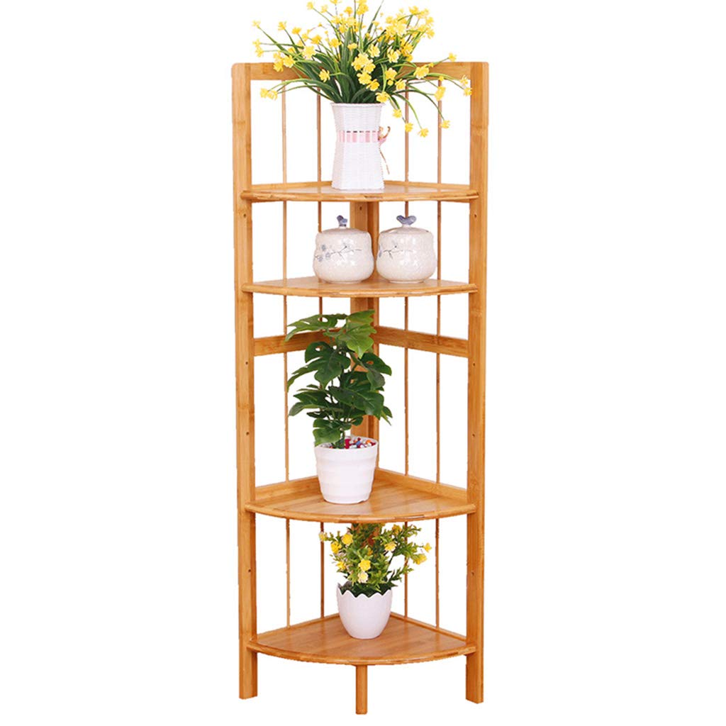 Bamboo Plant Stand Shelf - 5-Tier Flower Pot Holder, Multi-Layer Storage Rack for Indoor Plants, Books & Decoration | Perfect for Balcony, Bedroom & Living Room Organization