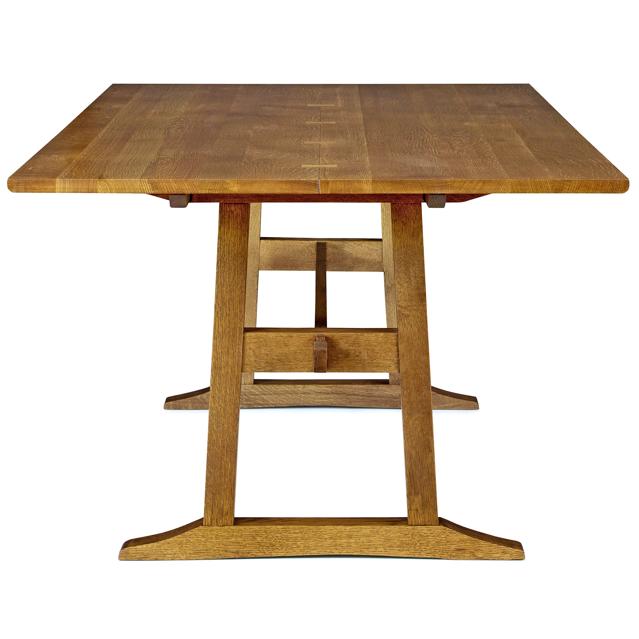 Surrey Hills Solid Wood Trestle Dining Table - Rustic Farmhouse Style for Kitchen, Dining Room & Outdoor Entertaining