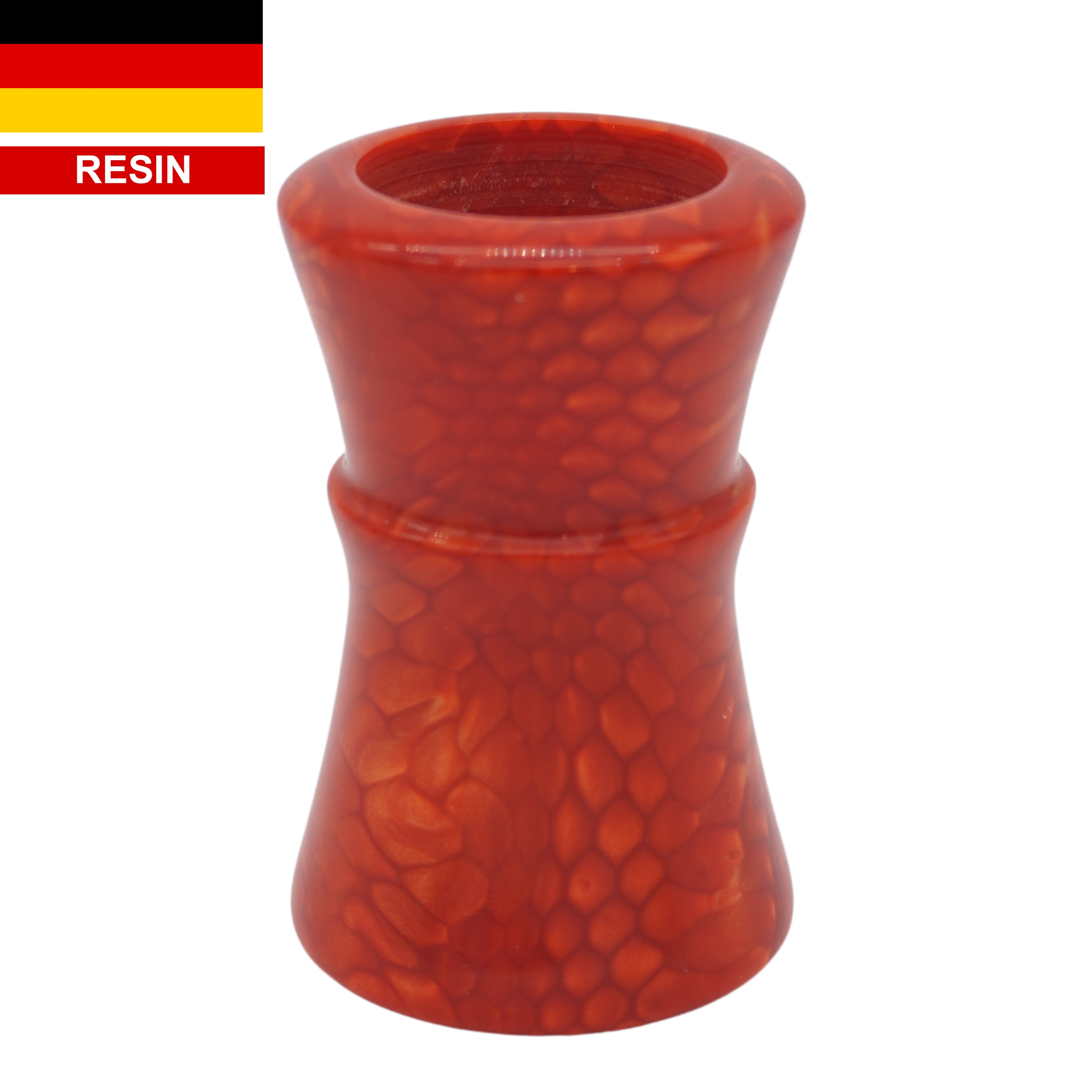 Premium Red Snakeskin Handcrafted Shaving Brush Handle - Fits 24mm & 26mm Knots - Perfect for Wet Shaving & Grooming Gifts for Men