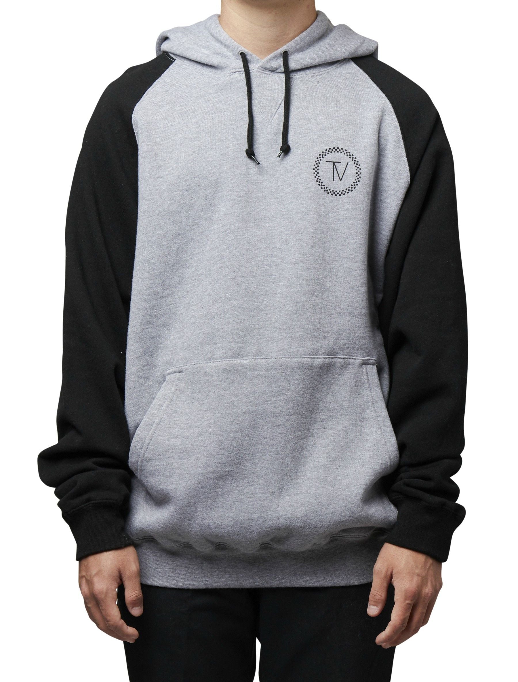Trendy Two-Tone TV Print Youth Hoodie for Boys & Girls - Perfect for Casual Wear, School, and Street Style