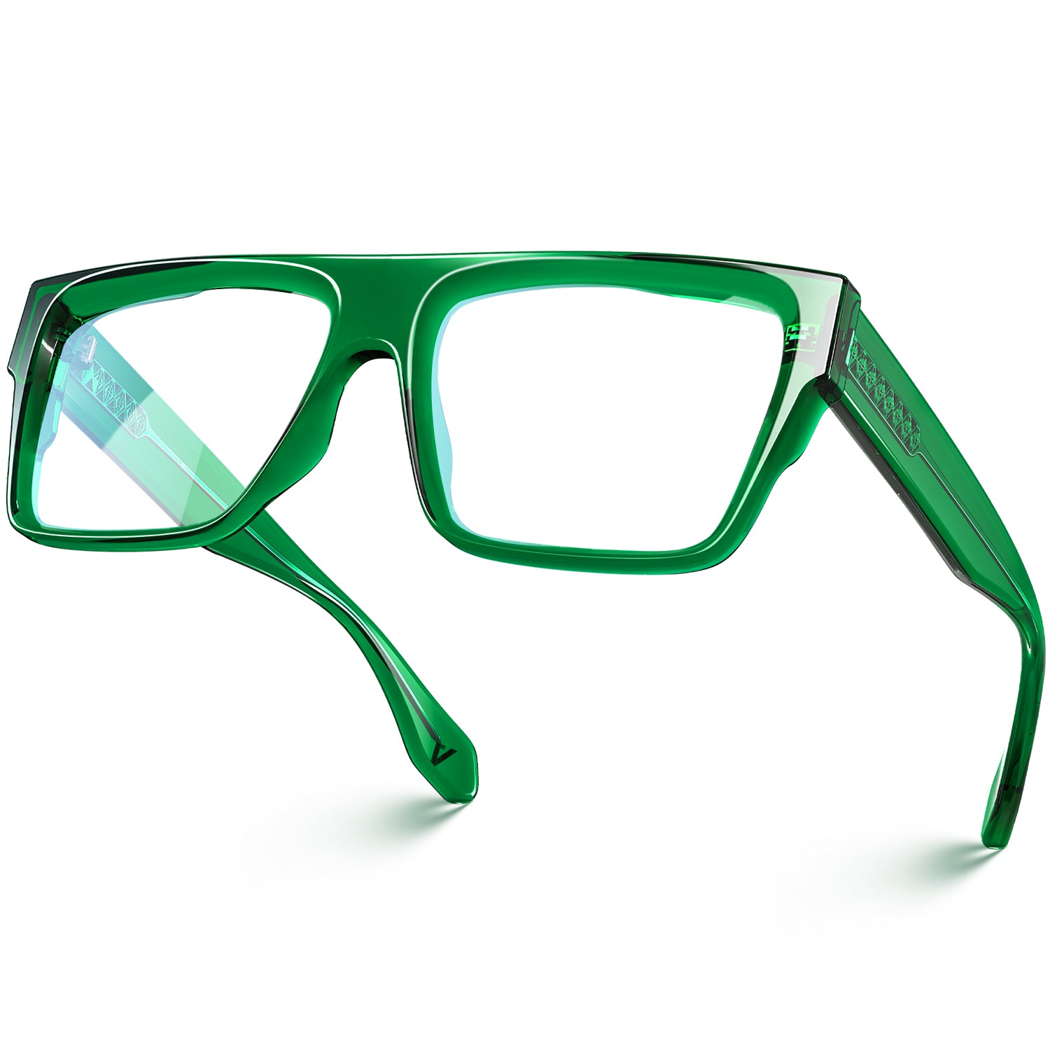 Blue Light Blocking Glasses - Alba Square Anti Eye Strain Computer Glasses for Screen Time & Gaming - Reduce Digital Eye Fatigue for Work & Online Classes