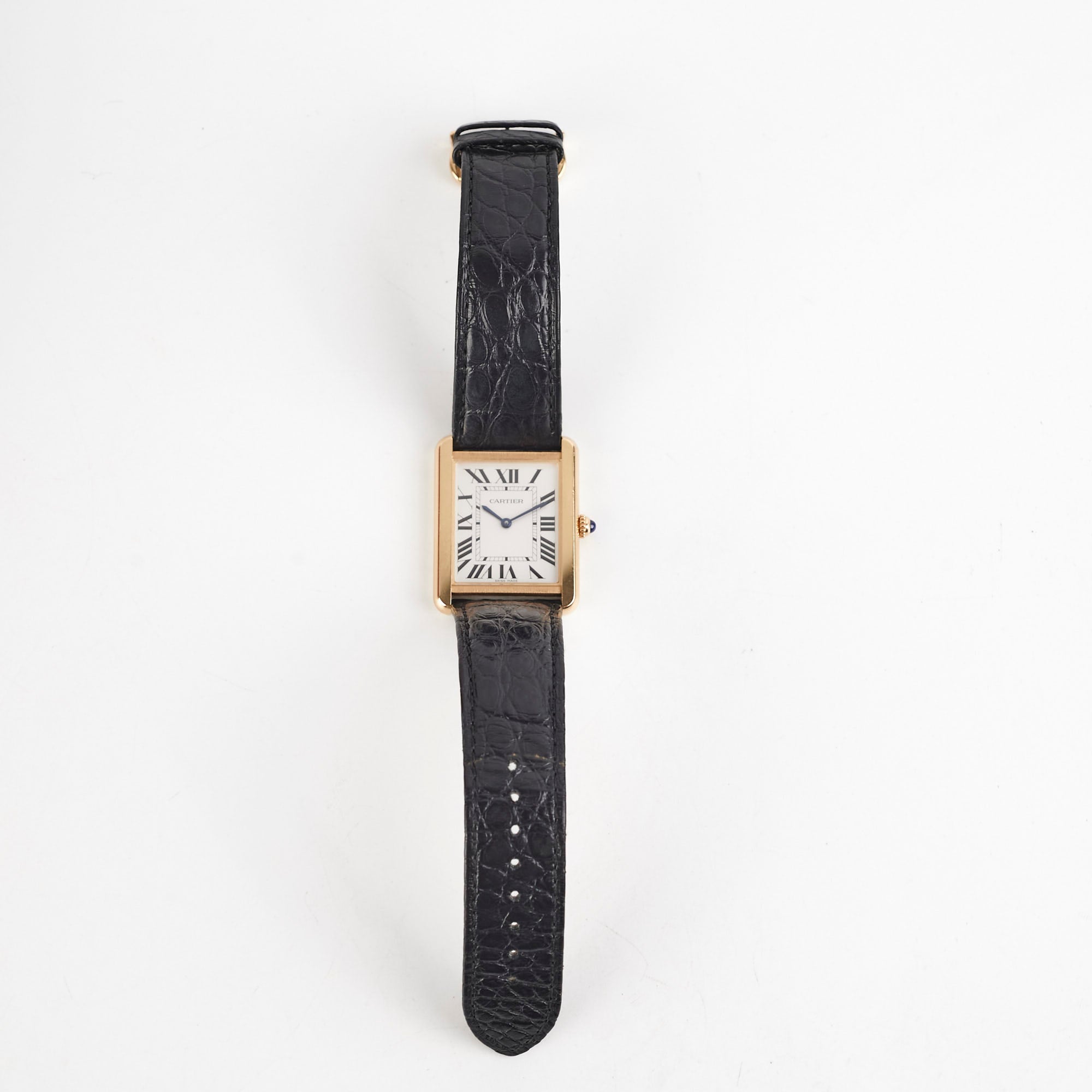 Cartier Large Model Tank Solo Watch - Luxury Stainless Steel Unisex Timepiece for Men & Women | Perfect for Business, Formal Events & Everyday Wear