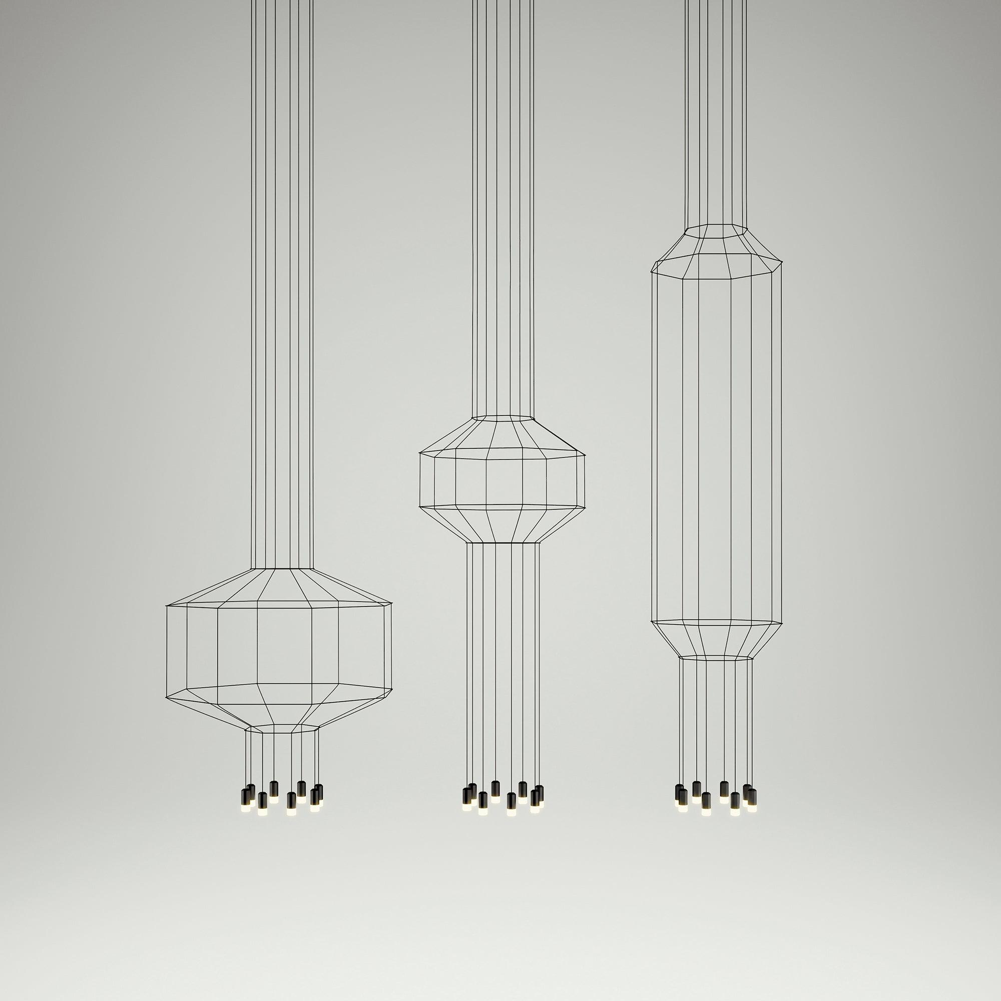 Modern Geometric Lines Pendant Light - Minimalist Ceiling Lamp for Dining Room, Kitchen Island & Living Room Decor