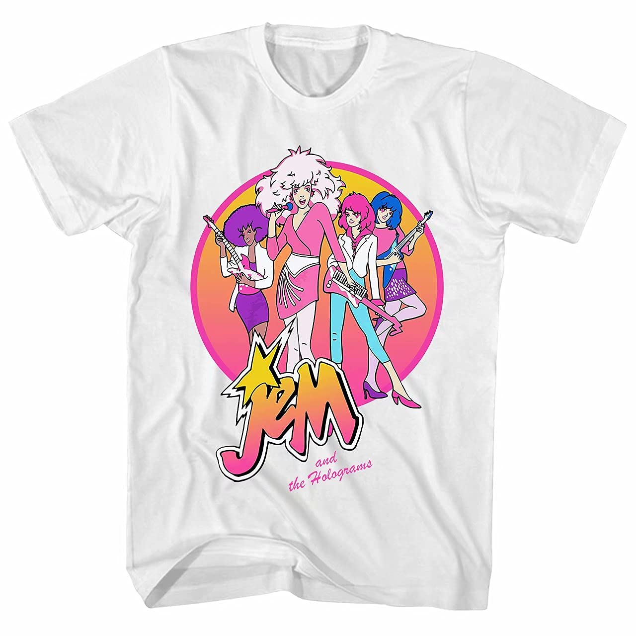 Jem and The Holograms Graphic T-Shirt for Men - Funko Pop Inspired Comic Tee | Casual Wear, Cosplay, and Gift for Fans