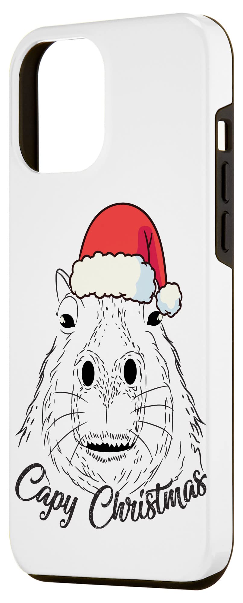 iPhone 12 Pro Max Christmas Capybara Santa Design Phone Case - Cute Holiday Gift for Animal Lovers - Perfect for Christmas Parties & Winter Celebrations
