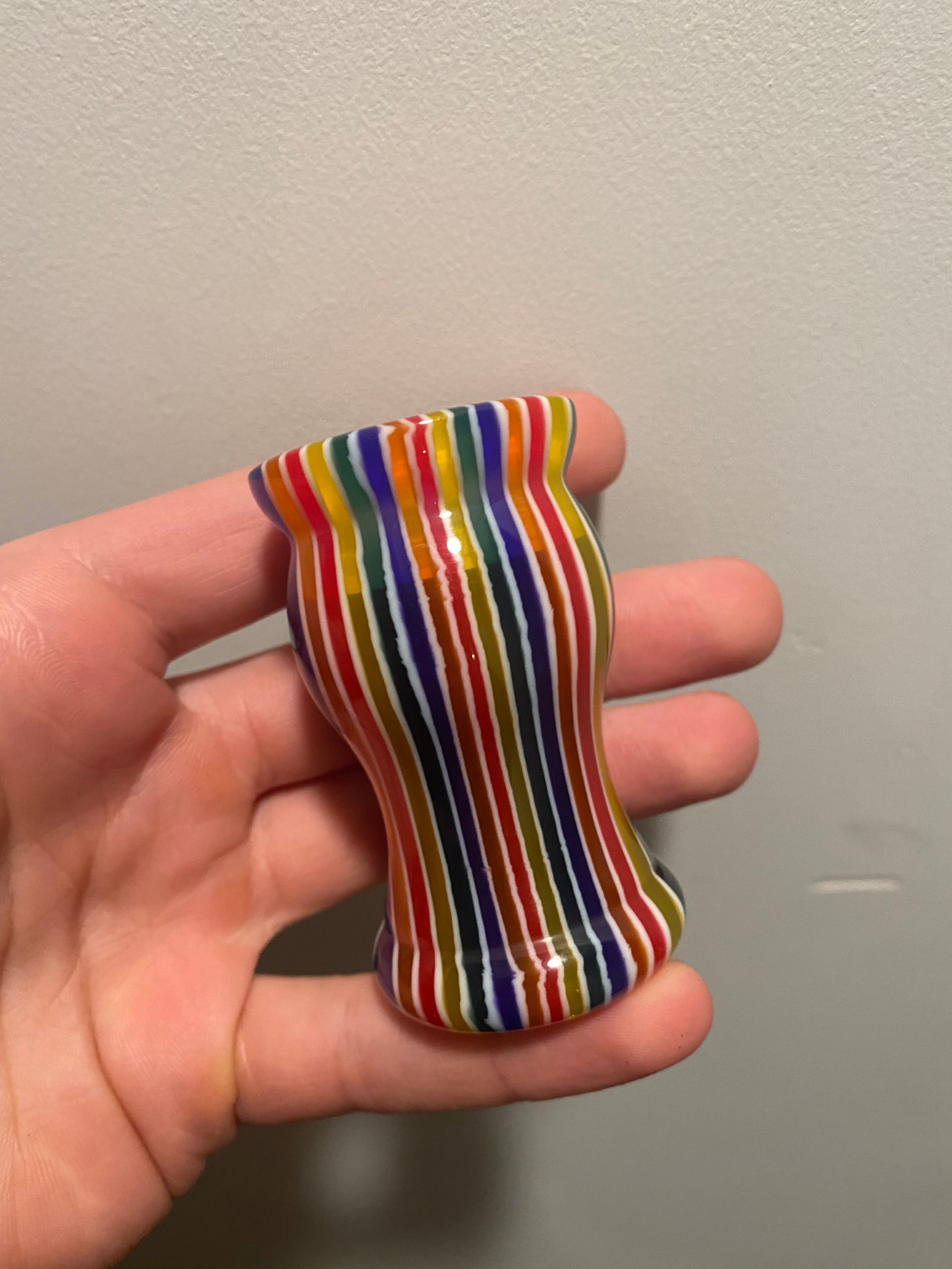 Premium Handcrafted Candy Stripe Shaving Brush Handle - Fits 24mm & 26mm Knots - Factory Second - Perfect for Wet Shaving & Grooming Kits - Ideal Gift for Men's Skincare Routine