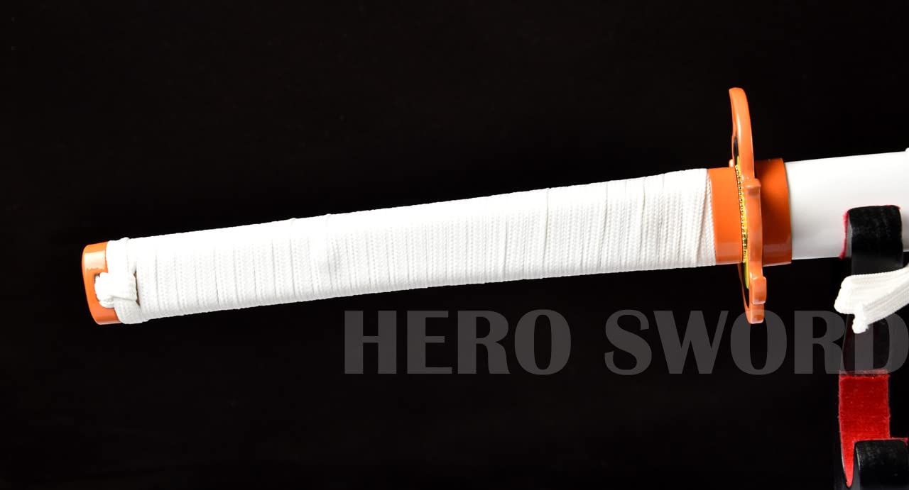 Handmade Demon Slayer Katana - 1060 Carbon Steel Full Tang Samurai Sword with Real Sharp Blade | Japanese Anime Cosplay Weapon | Perfect for Collectors, Martial Arts & Anime Enthusiasts