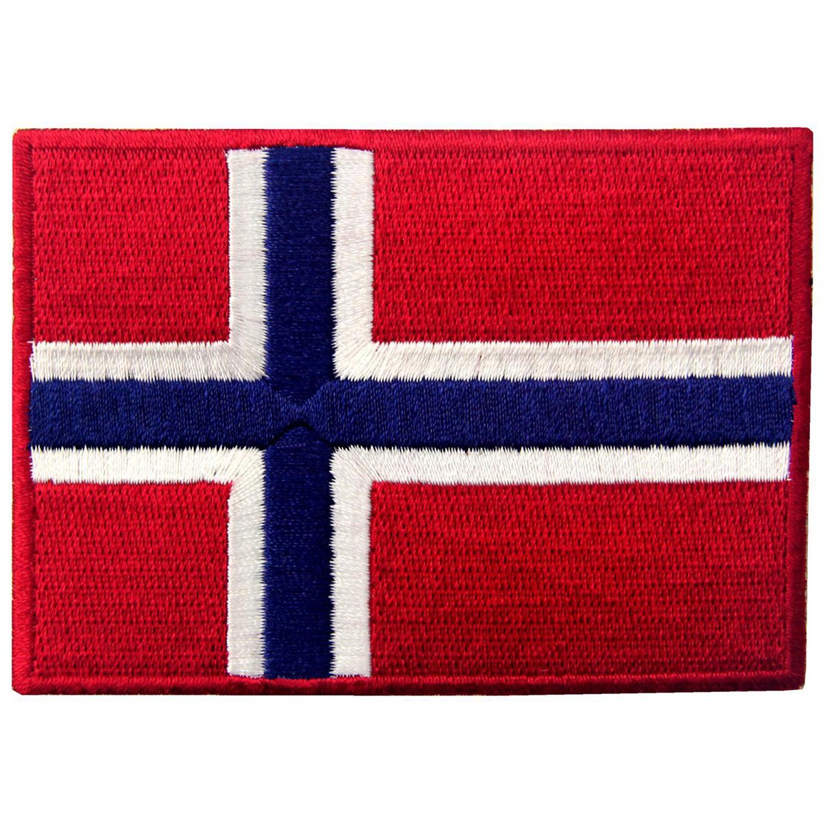 Norwegian Flag Embroidered Patch - Iron On & Sew On National Emblem for Jackets, Bags & Hats | Norway Pride Accessory for Sports Fans & Travelers