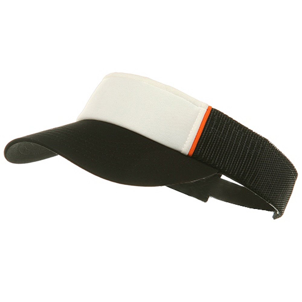 Black Mesh Visor Hat for Sun Protection - Breathable & Adjustable for Outdoor Sports, Hiking, and Golf - e4Hats.com
