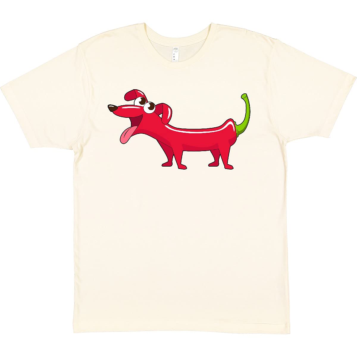 Inktastic Chili Dog T-Shirt - Adorable Pepper Shaped Dog Graphic Tee for Pet Lovers | Perfect for Dog Walks, Pet Parties & Casual Wear