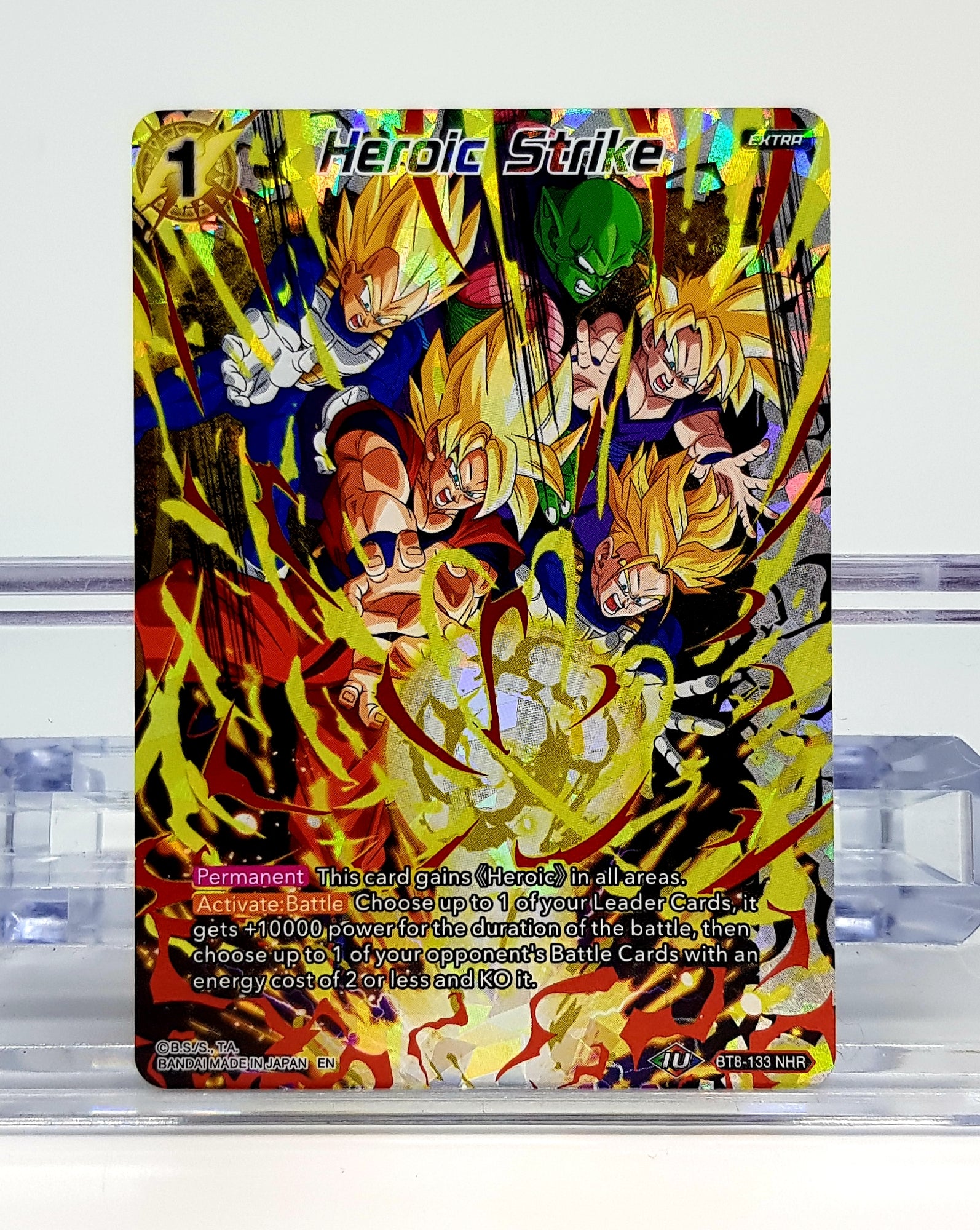 Dragon Ball Super Heroic Strike BT8 133 NHR Trading Card - Collectible Anime Game Card for Battles & Tournaments - Perfect for DBZ Fans & Card Game Enthusiasts