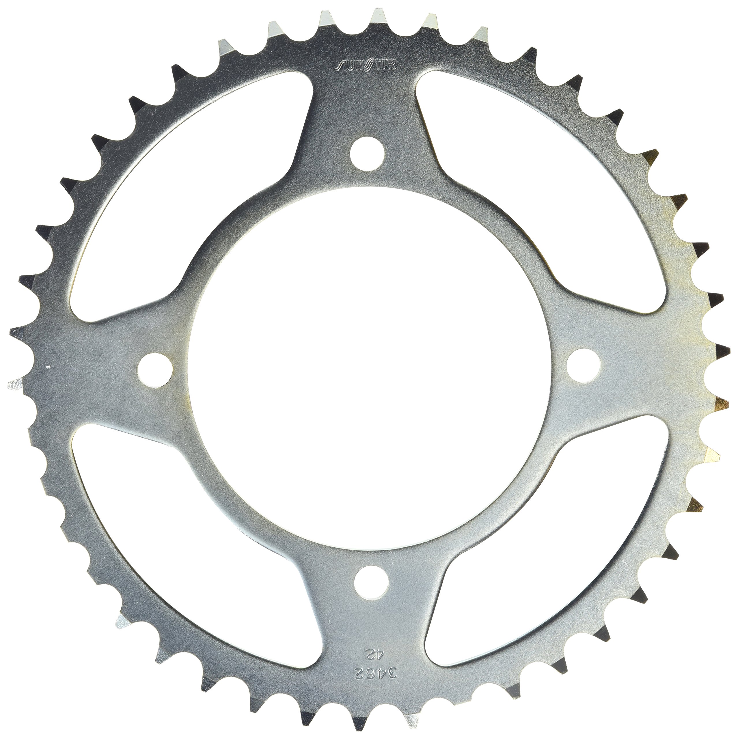 42-Teeth 520 Chain Size Rear Steel Sprocket for Motorcycle & ATV - Durable Silver Alloy Sprocket Replacement - Perfect for Off-Road, Racing & Custom Bike Builds