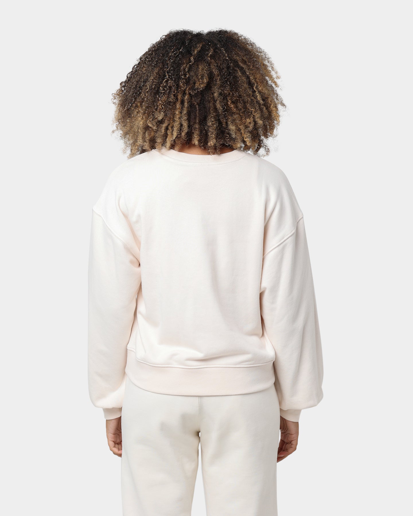 Adidas Women's Wonder White Crewneck Sweatshirt - Comfortable Casual Pullover for Workout, Lounge & Everyday Wear