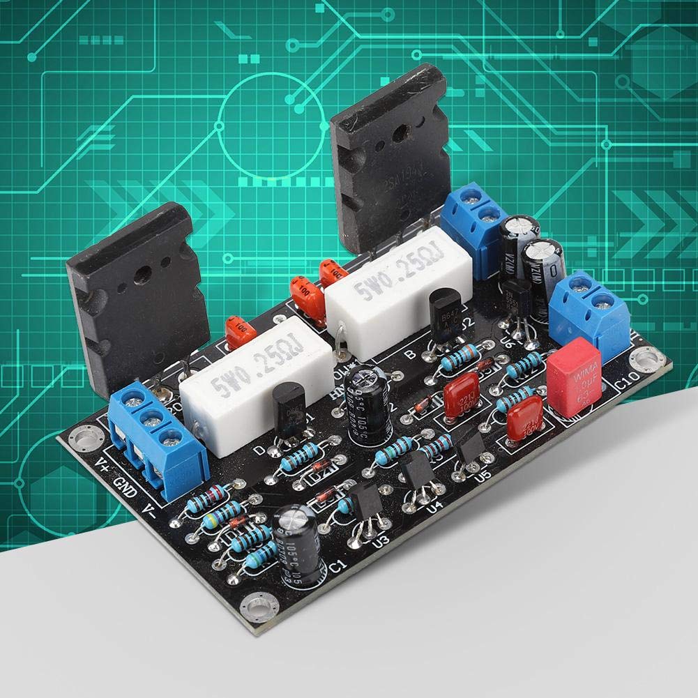 2SC5200+2SA1943 100W Power Amplifier Board - High-Quality Amp Speaker Circuit Board with Easy Installation & Bluetooth Connectivity for Home Audio, DIY Projects, and Professional Sound Systems