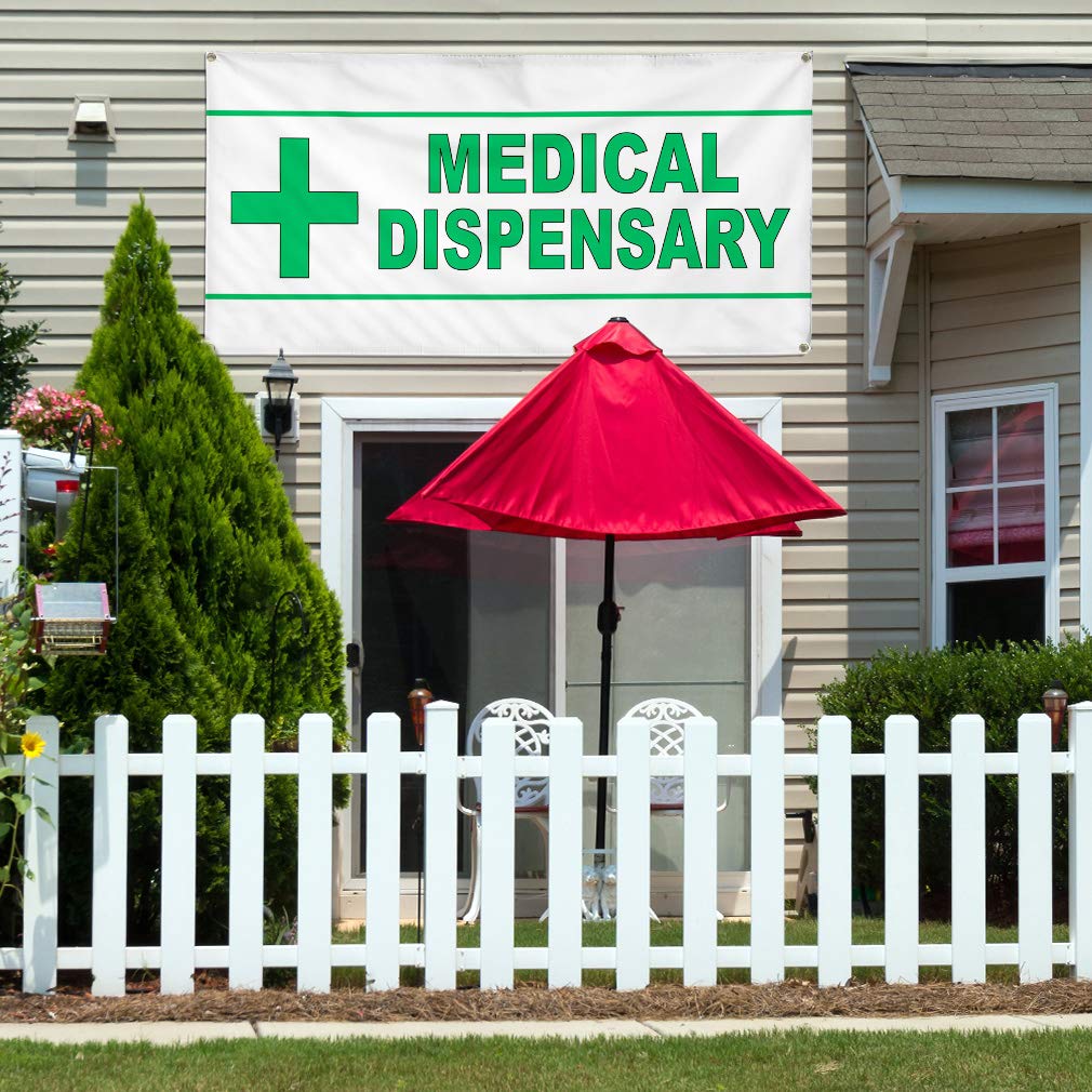 Premium Vinyl Banner - Multiple Sizes (60x144 Inches) for Medical Dispensary, Green Health & Outdoor Use - Weatherproof, Industrial Yard Signs with 10 Grommets - Perfect for Storefronts, Events & Outdoor Advertising