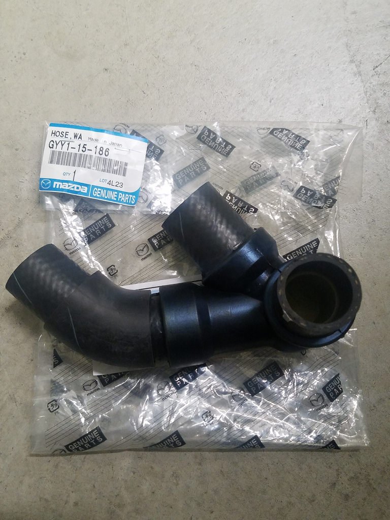 Mazda GYY1-15-186 Water Hose Replacement - Compatible with Mazda Vehicles - Durable Coolant Hose for Engine Cooling System - Perfect for Car Maintenance & Repair