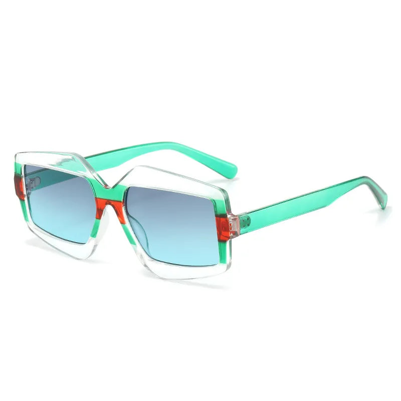 CCspace Unisex Full Rim Square Plastic Eyeglasses & Sunglasses 56825 - Stylish Reading Glasses for Men and Women, Perfect for Office, Driving, and Outdoor Activities