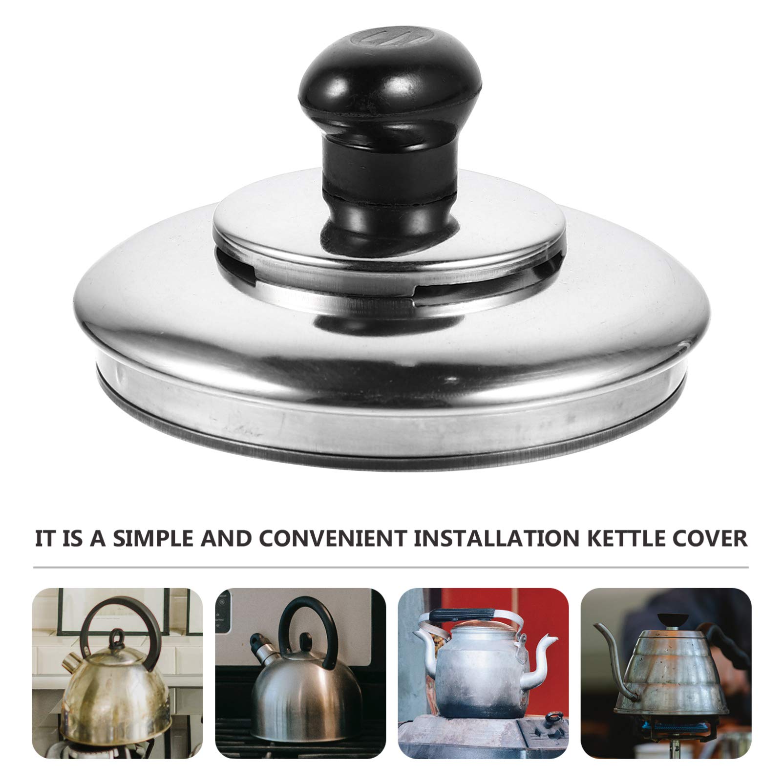 Stainless Steel Replacement Lid for Whistle Tea Kettle - Durable Teapot Cover Accessory | Perfect for Kitchen, Camping & Home Brewing