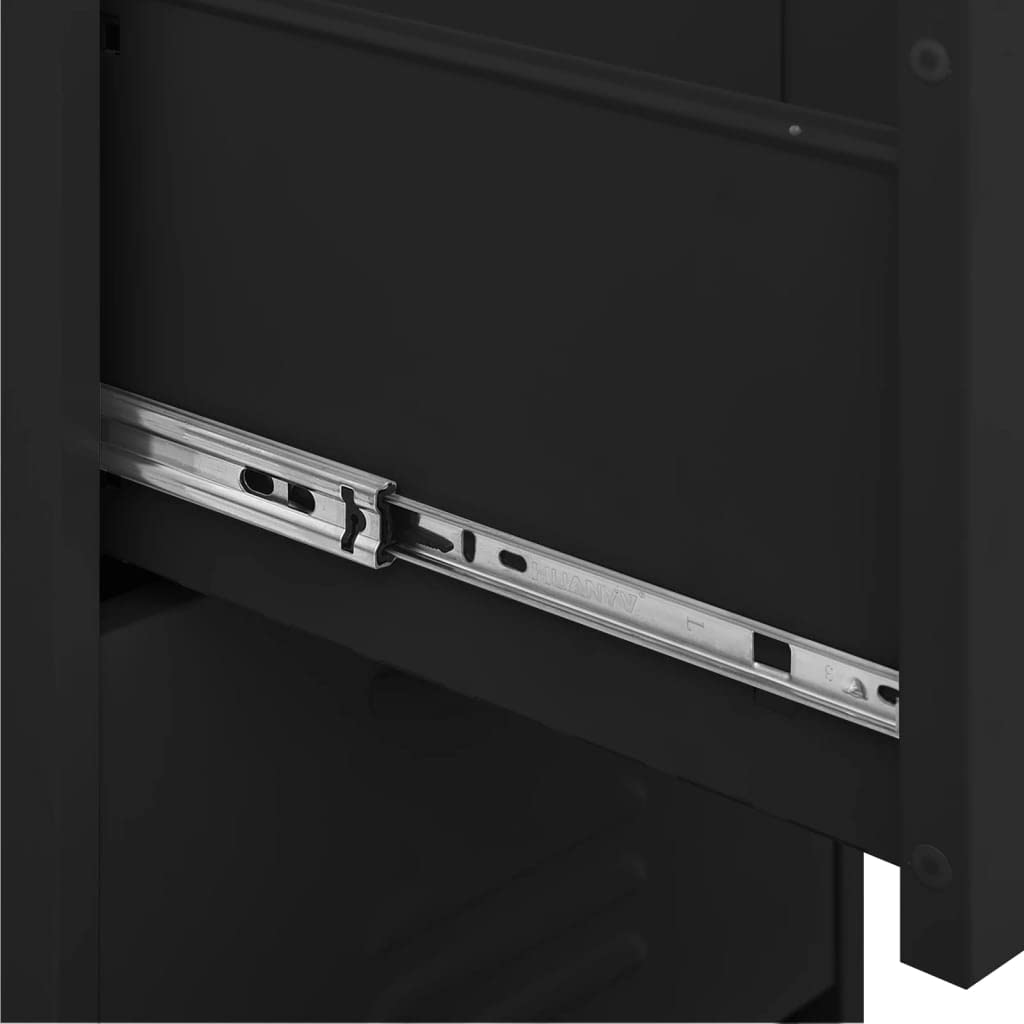 Black Steel Storage Cabinet 16.7