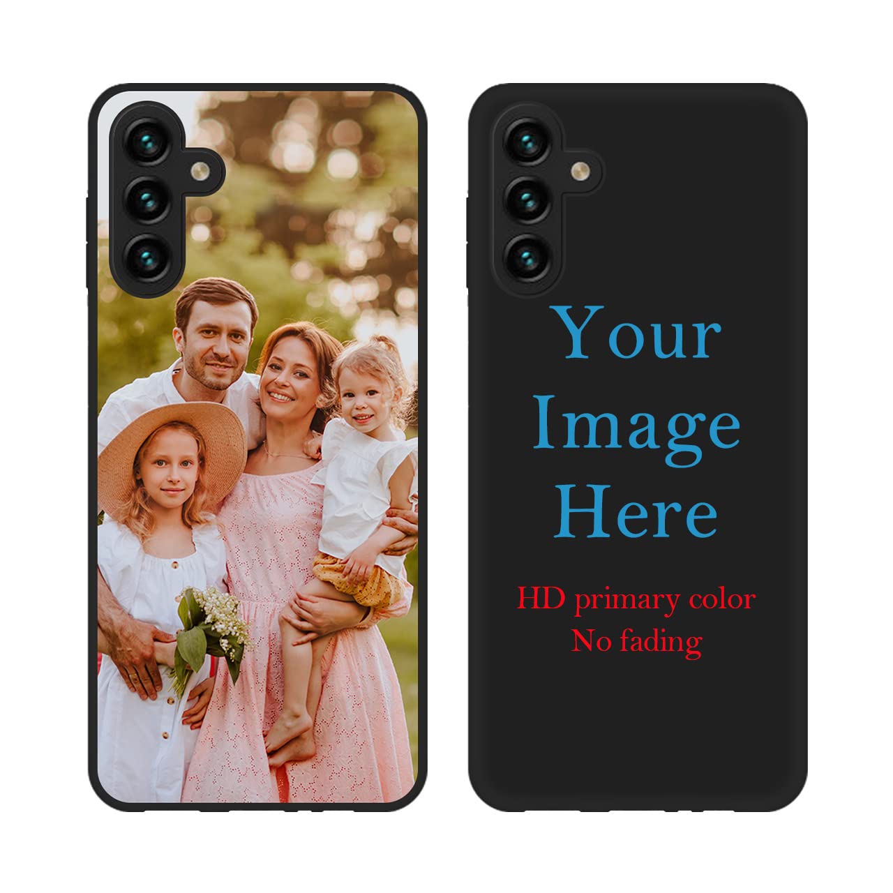Custom Samsung Galaxy A13 5G/A13 Phone Case - Personalized Photo/Text/Name Design - Anti-Scratch Soft TPU Protective Cover (Black) - Perfect for Everyday Use, Gifts & Travel Protection