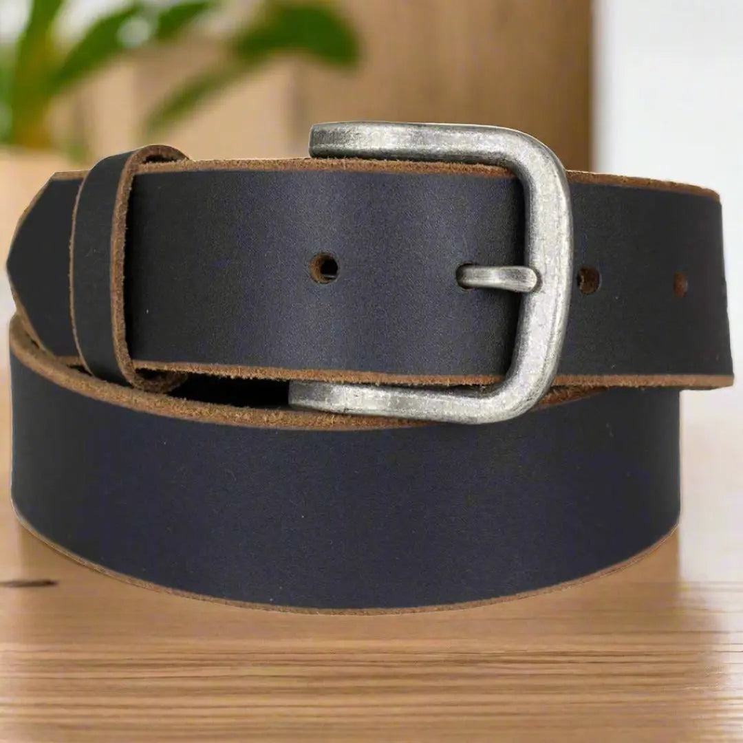 BOL Men's Genuine Leather Belt with Removable Buckle - Classic Oil Pull Design for Casual & Formal Wear | Perfect for Office, Wedding & Everyday Use
