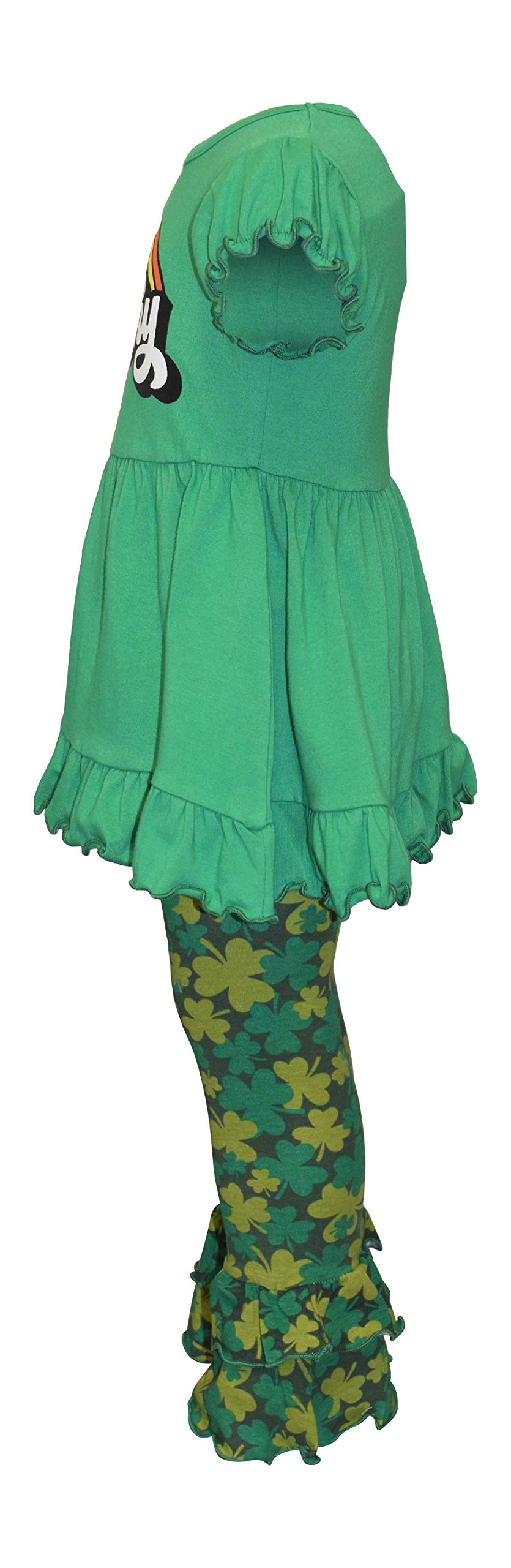 Girls 2-Piece Ruffle Leggings & Shirt Set for Toddler Playtime