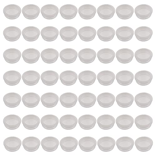 100Pcs White Cream Jar Gaskets - Replacement Lids Seals for Cosmetic Bottles, Lotion Containers & Makeup Accessories - Perfect for DIY Skincare, Salves & Beauty Products Storage