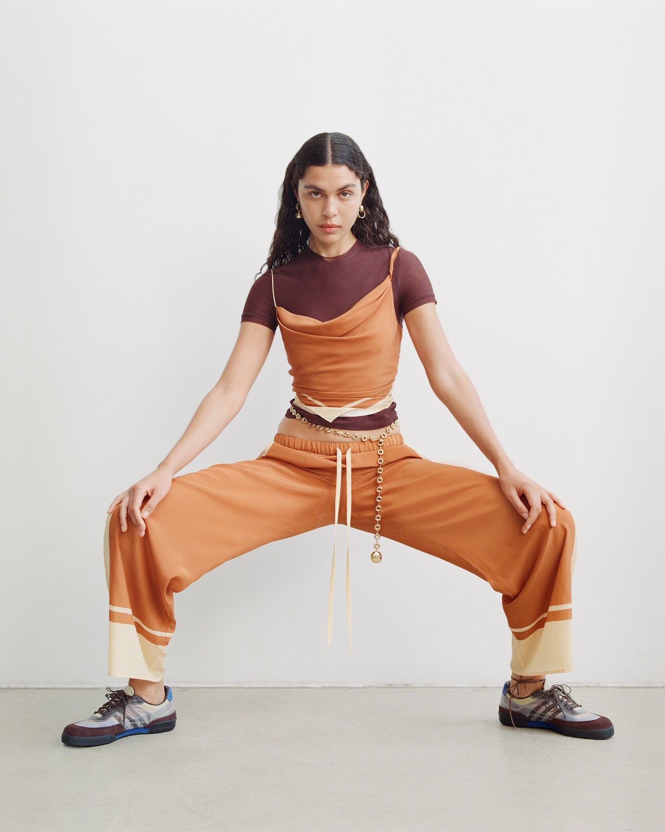 Soma Scarf Cami Top in Rust - Stylish Layering Piece for Women | Perfect for Casual Outfits, Date Nights & Office Wear