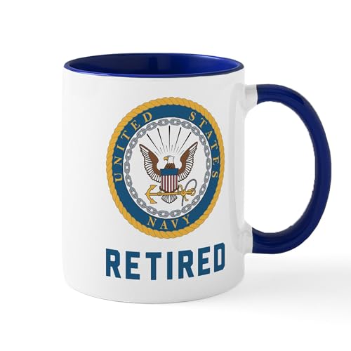 White/Navy Inside - US Navy Retired