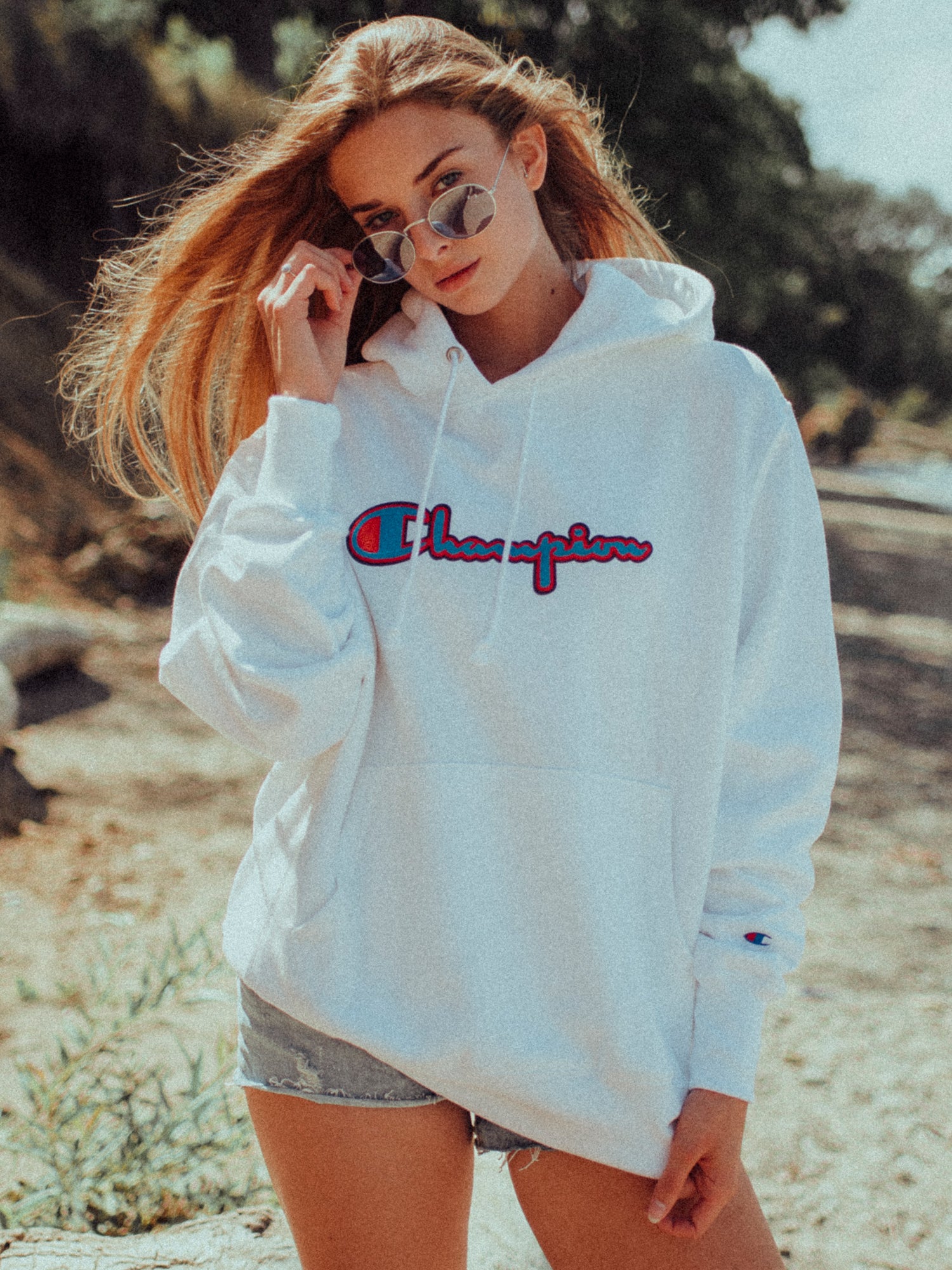 Champion Reverse Weave Boyfriend Hoodie - Soft & Cozy Pullover Sweatshirt for Women | Casual Loungewear & Streetwear Fashion | Perfect for Gym, Travel & Everyday Wear