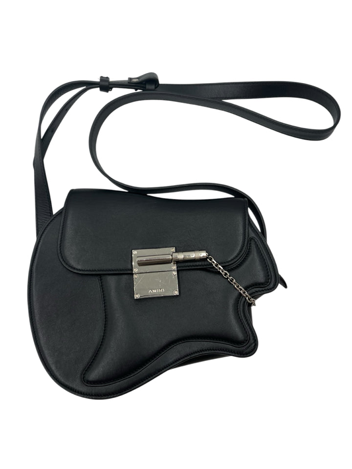Amiri Black Guitar Crossbody Bag - Stylish Leather Shoulder Bag for Men & Women | Perfect for Concerts, Travel, and Everyday Use