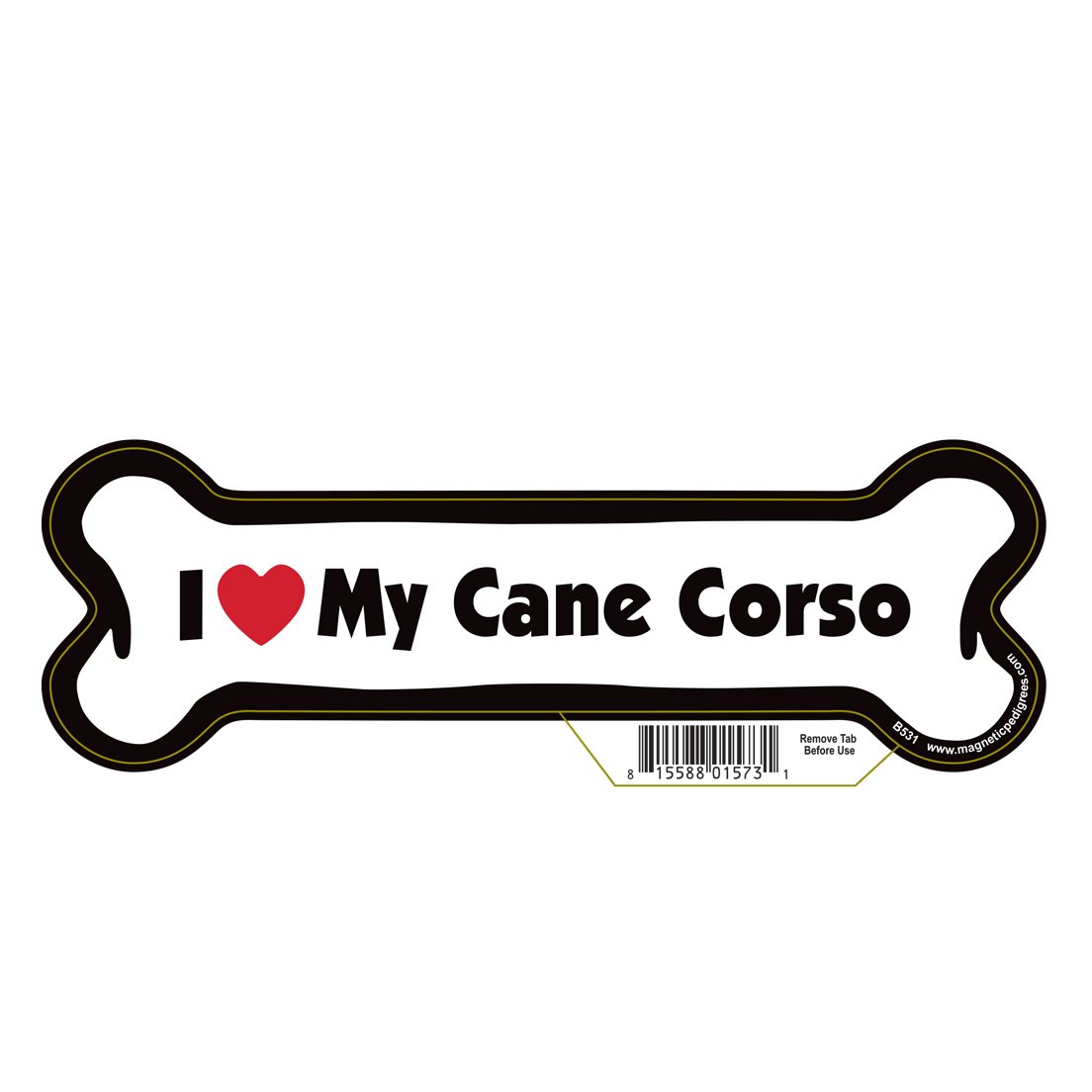 Love My Cane Corso Dog Bone Magnet - 7
