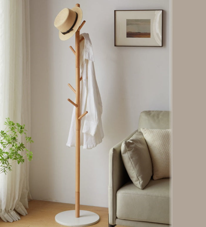 Premium Solid Wood Clothes Hangers - Beech & Ash Wood Garment Rack for Closet Organization | Ideal for Hanging Coats, Dresses, Suits & Delicate Clothing