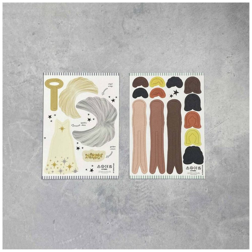 DIY Cotton Twist Angel Peg Doll Kit - Handmade Craft for Kids & Adults - Perfect for Christmas Ornaments, Home Decor, and Gift Making