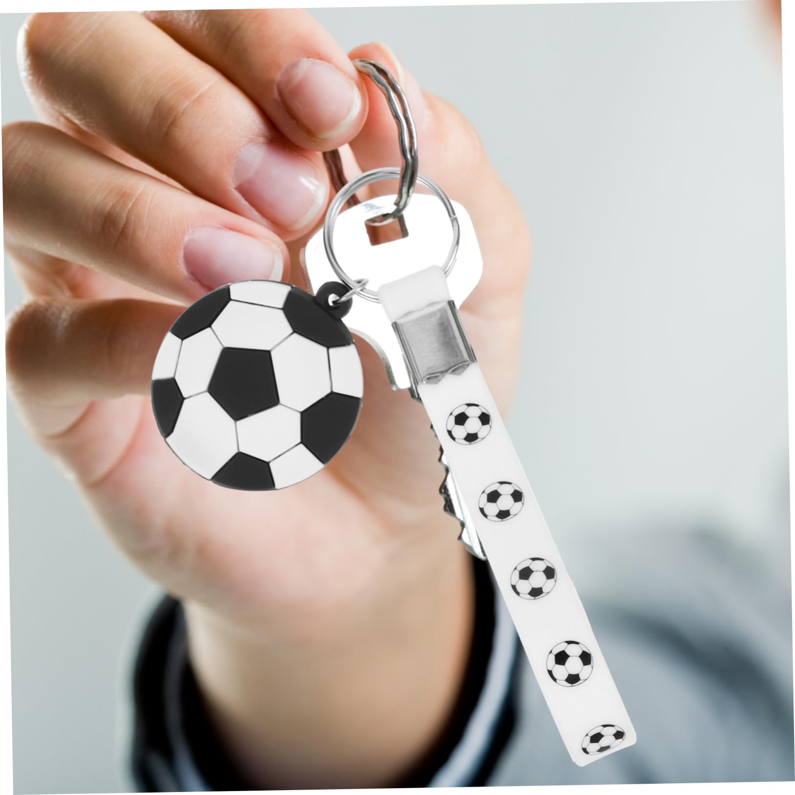 INOOMP Unique Soccer Keychain Bag Pendant Charms - 12pcs Soccer Party Favors Set for Kids, Sports Fans & Team Players - Perfect for Birthday Gifts, Team Events & Soccer Tournament Souvenirs