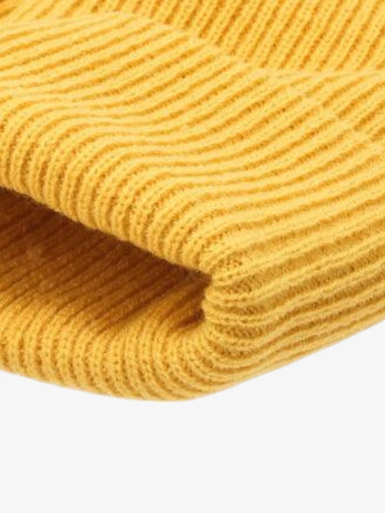 Champion Cuffed Beanie Hat for Men & Women - Soft Winter Knit Cap in Yellow - Perfect for Cold Weather, Outdoor Sports & Casual Wear