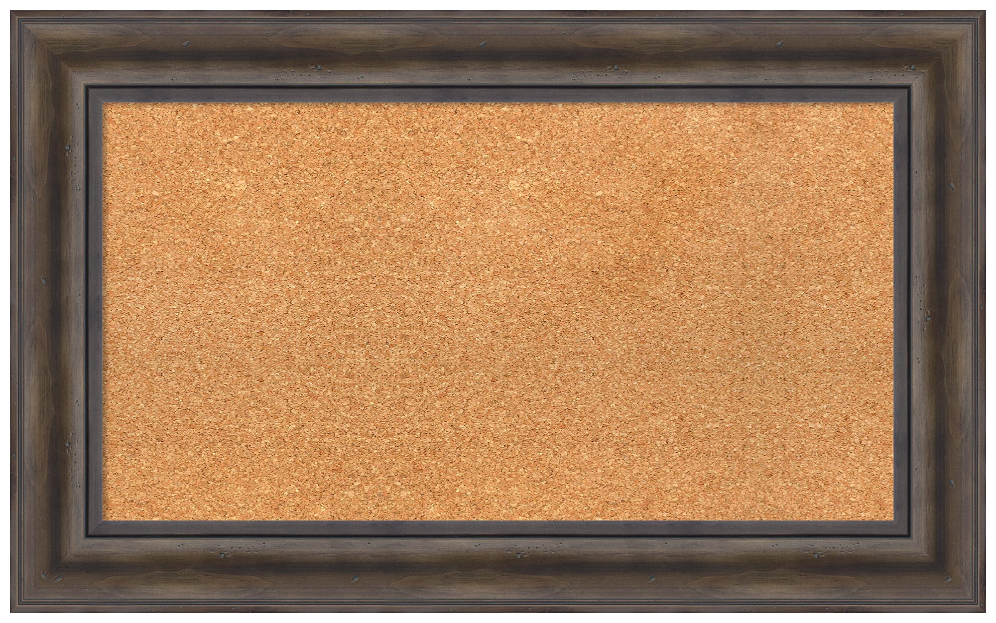 Custom Cork Bulletin Board 31x19 Inches - Natural Rustic Pine Wood Frame - Pin Board & Organization Board for Office, Home, Dorm - Various Sizes Available