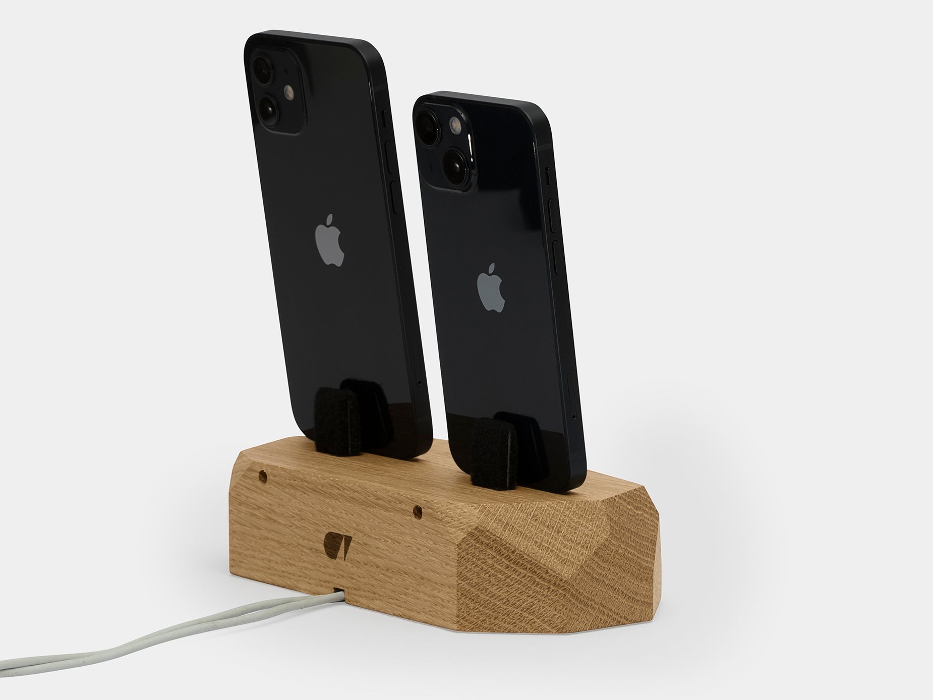 Dual Dock Charging Station - Fast Wireless Charger for iPhone & Android - Perfect for Home, Office, and Travel Use