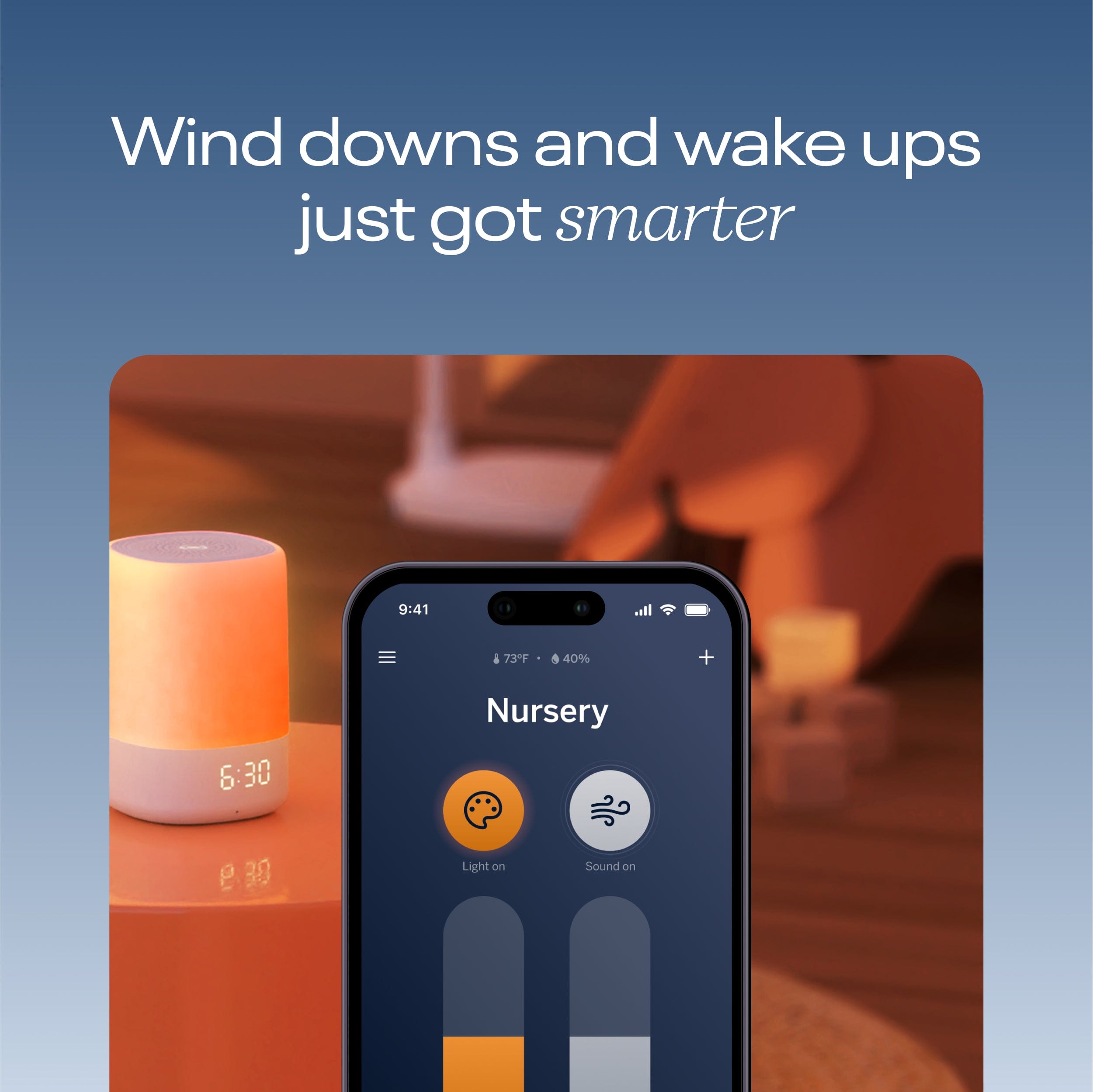 Nanit Pro Smart Baby Sound Machine & Night Light - White Noise Soother with Adjustable Light for Nursery, Bedroom & Travel