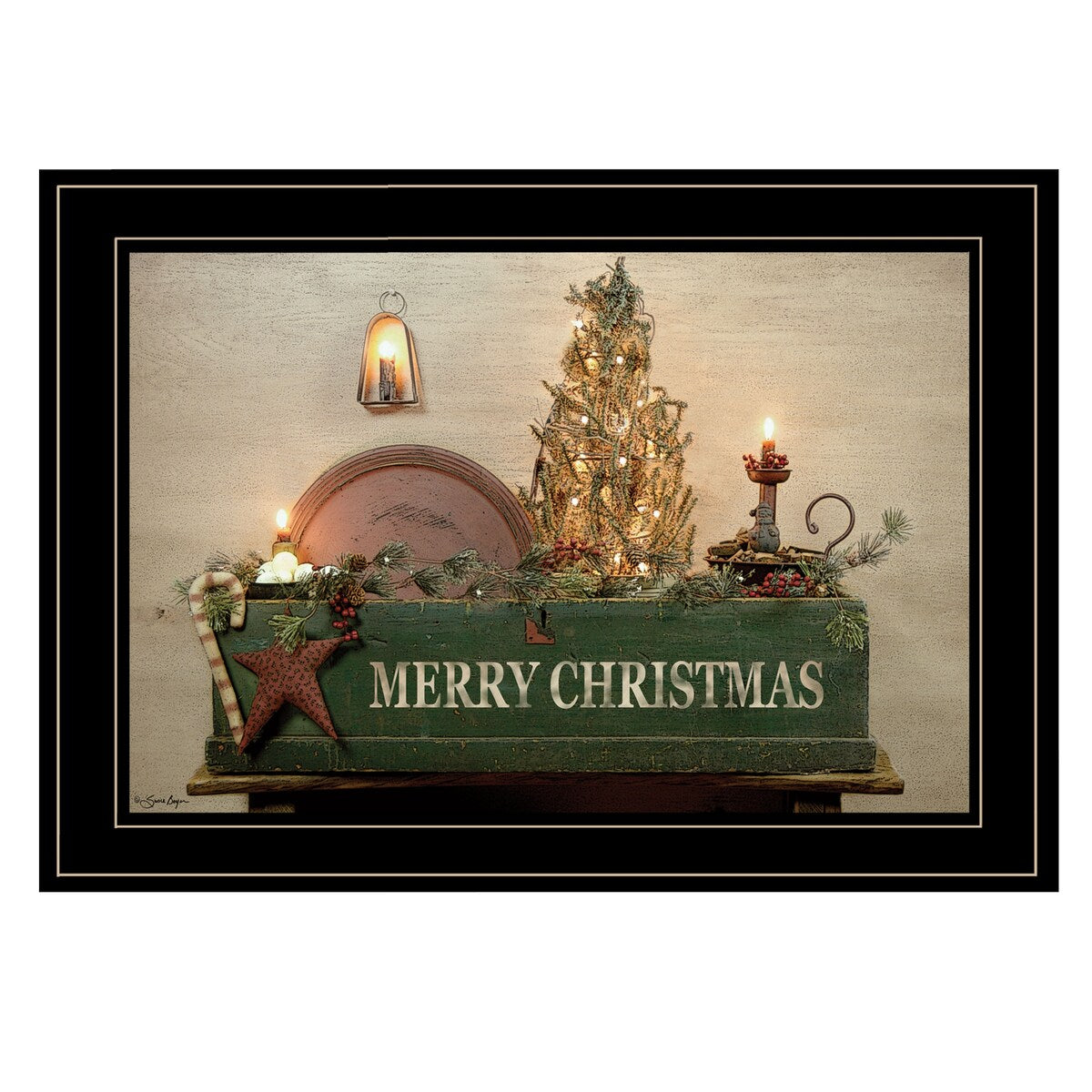 Amazing Grace by Susie Boyer - Ready to Hang Framed Wall Art Print with Black Frame - Perfect for Home, Office & Church Decor
