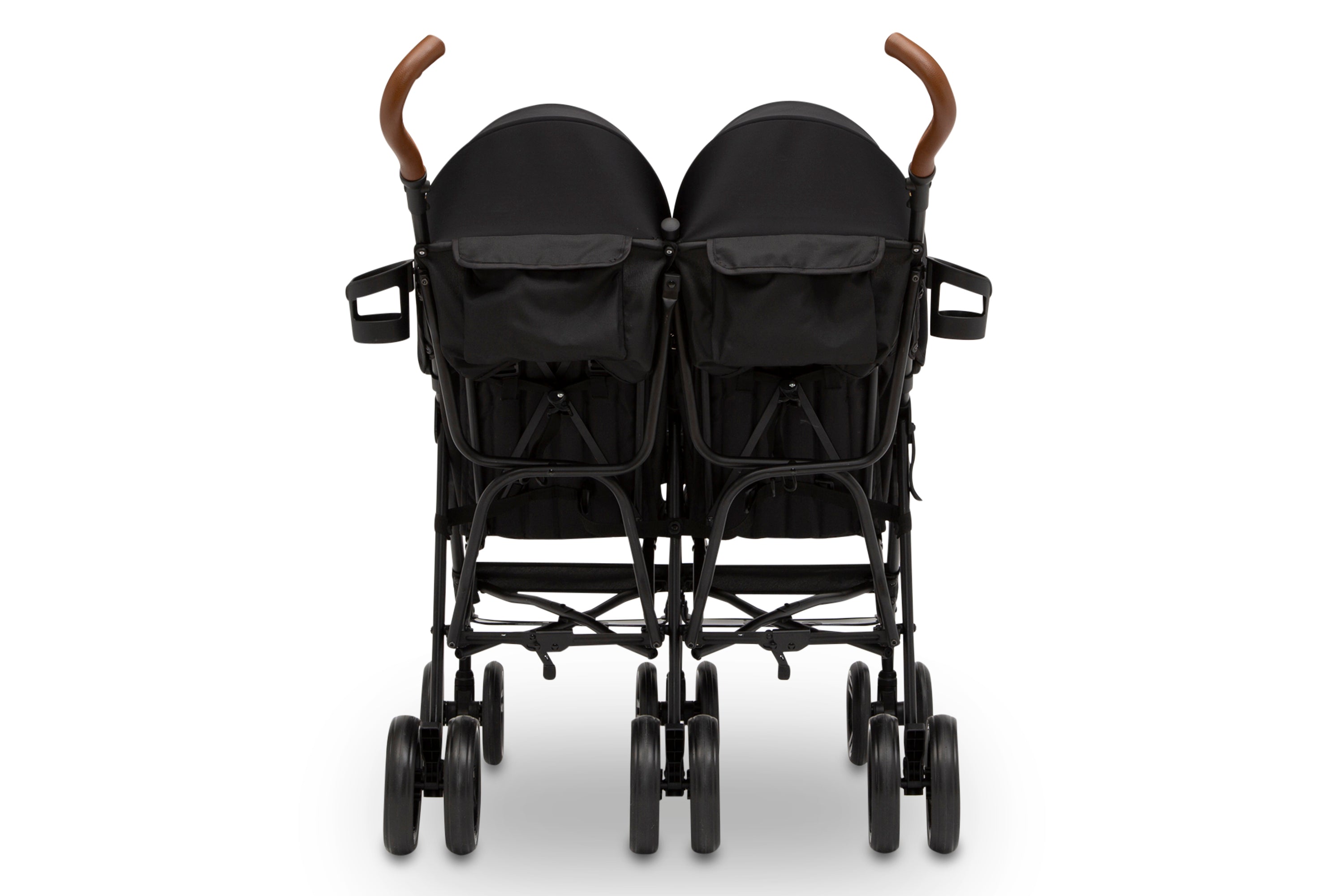 PowerGlyde Plus Side by Side Double Stroller - Lightweight Compact Baby Stroller for Twins & Toddlers - Perfect for Shopping, Travel & Outdoor Adventures