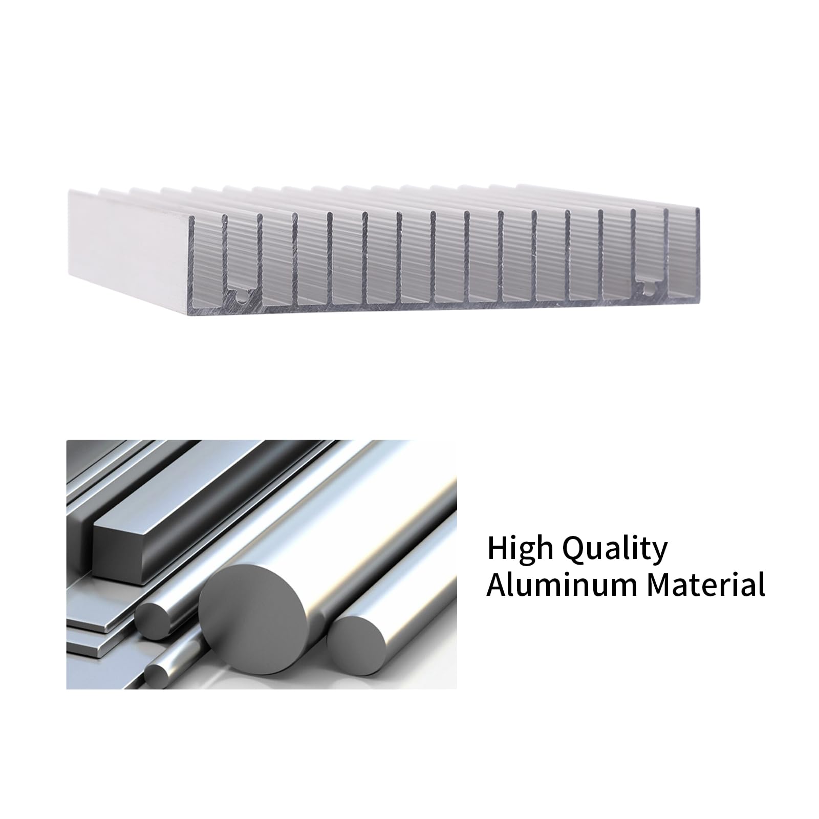 High-Performance Aluminum Heat Sink for LED Lights, Computer Power Supply & IC Cooling - Efficient Thermal Solution for Electronics Cooling & LED Radiator Applications