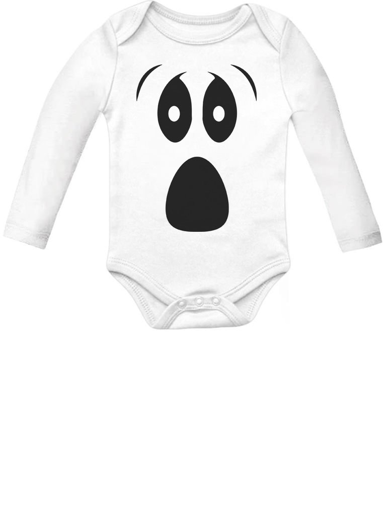 Halloween Baby Costume Ghost Outfit for Boys & Girls - Long Sleeve Bodysuit for Infants | Perfect for Trick-or-Treating, Photo Shoots & Halloween Parties
