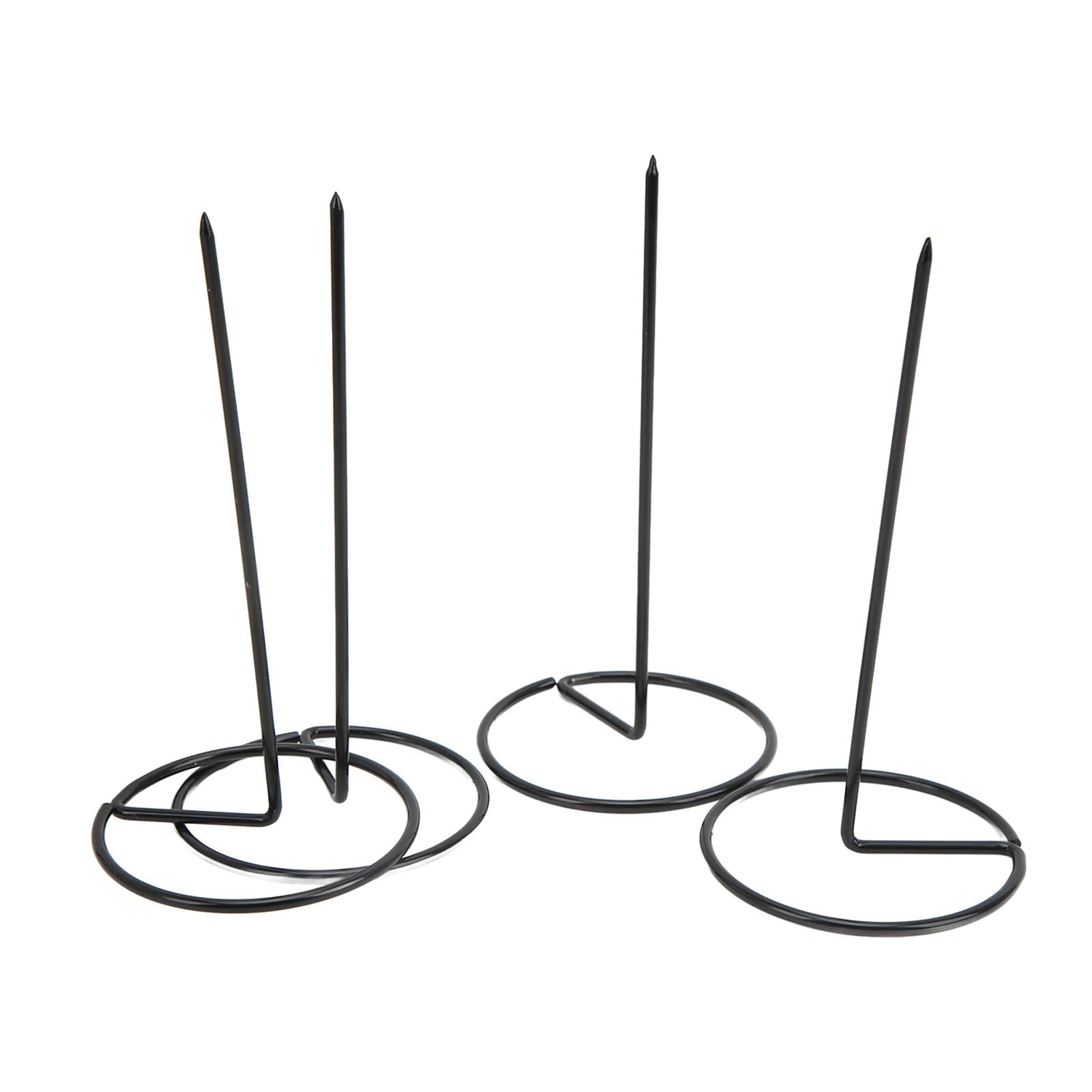 4-Pack Restaurant Receipt Holders - 14.5cm/5.7in Stainless Steel Check Bill Forks with Soft Rubber Tips - Durable Ticket Stabbers for Waitstaff, Cashiers & Hostess Stations - Perfect for Organizing Receipts in Restaurants, Cafes & Retail Stores