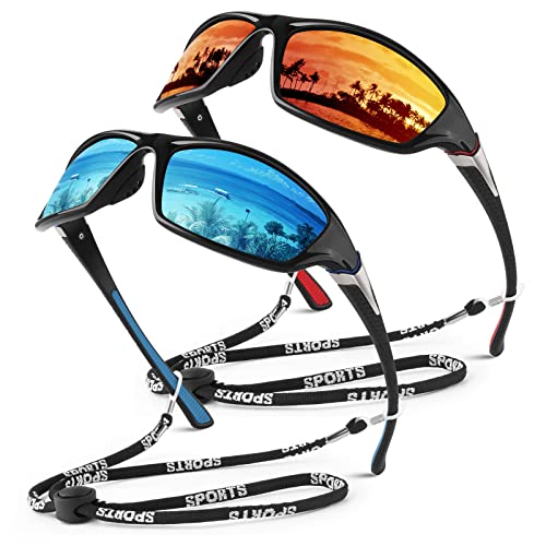 C Black Red Frame/Amber-scarlet Mirrored Lens+black Blue Frame/Ice Blue Mirrored Lens