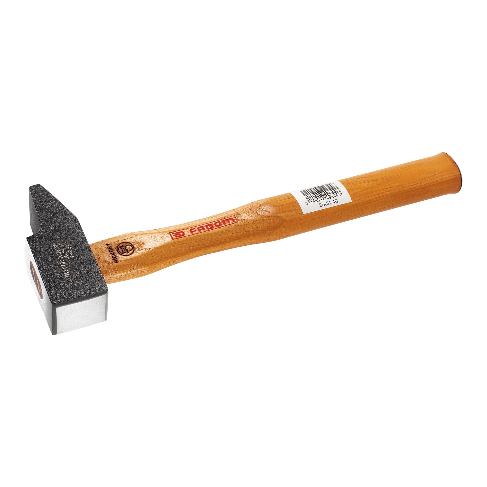 Facom 200H.60 Mechanical Hammer 2.8kg (6.17 lbs) with 60mm Head - Professional Steel Construction Hammer for Metalwork, Automotive Repair & Construction Projects