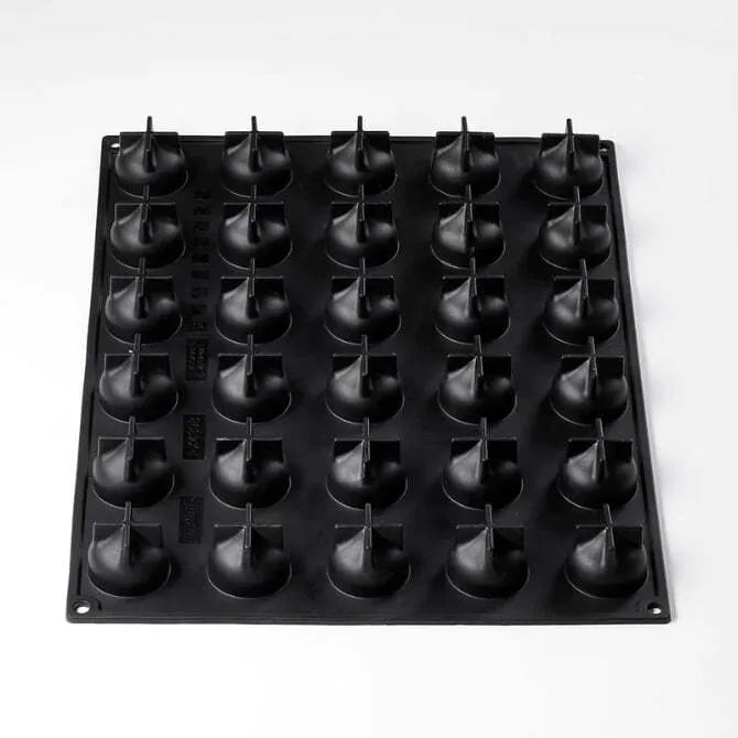 Bachour Jasmine Silicone Mold - 30 Cavity Flower Shaped Baking Molds for Cupcakes, Chocolates, Candies, Soaps - Perfect for Home Baking, Wedding, Party Desserts